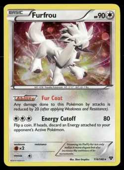 Furfrou (Cosmos Holo) 114/116 Promo Blister Exclusives Pokemon LP - Image 1