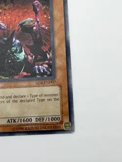Yugioh Tribe-Infecting Virus SD4-EN007 1st Edition Common Aqua Monster MP - Image 2