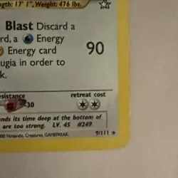 Pokemon TCG Lugia Neo Genesis 9/111 Holo Vintage (LP) - Image 5