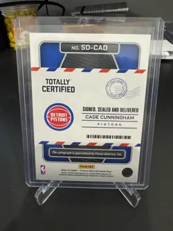 Cade Cunningham Auto Panini 2024-25 Totally Certified SD-CAD - Image 2