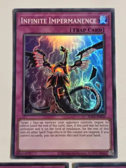 Infinite Impermanence SDCS-EN036 x3 Super Rare Yugioh Cards Unlimited Mint Set - Image 2