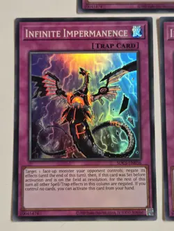Infinite Impermanence SDCS-EN036 x3 Super Rare Yugioh Cards Unlimited Mint Set - Image 3