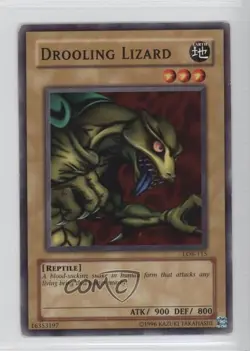Drooling Lizard YuGiOh Legend of Blue Eyes White Dragon #LOB-115 2002 READ - Image 1