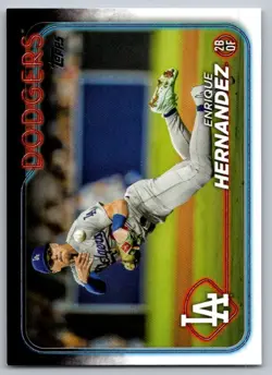 2024 Topps Enrique Hernandez Los Angeles Dodgers #398 - Image 1