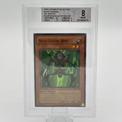 BGS 8 NM-MT Man-Eater Bug LOB-108 Super Rare 1st Edition Yugioh - Image 1