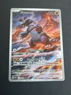 Groudon 199/182 Illustration Rare Holo Paradox Rift SV04 NM Pokemon TCG - Image 2