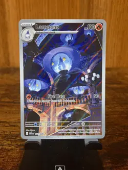 Lampent 102/086 White Flare Illustration Rare Full Art Holo Pokemon Card NM - Image 1