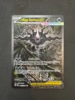 Mega Darkrai ex Pokemon Card (Pitch Black 116/084) Special Illustration Rare - Image 3