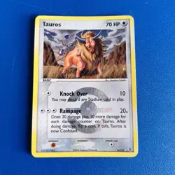 Tauros 16/112 Rare Reverse Holo Pokemon Card Fire Red Leaf Green Lightly Played - Image 1