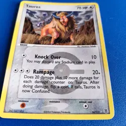 Tauros 16/112 Rare Reverse Holo Pokemon Card Fire Red Leaf Green Lightly Played - Image 2