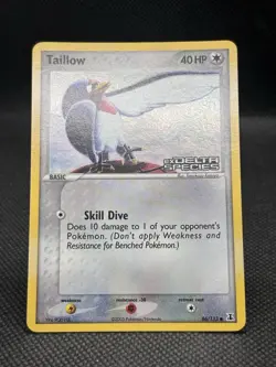 Taillow 86/113 Reverse Holo Pokemon TCG Card - Delta Species - Image 2