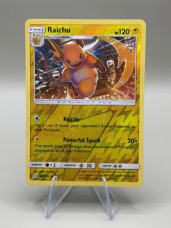 Pokemon Raichu Reverse Holo Cosmic Eclipse 67/236 Rare Card - Image 1