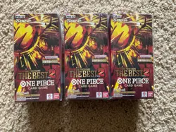 3 One Piece Card Game The Best Vol.2 PRB-02 Booster Box w/ McDonald’s Promo Card - Image 1