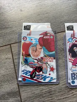 ROUND1 X One Piece Franky,Jinbe, and Brook English Promo Card Near Mint NM - Image 2