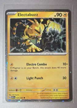 Electabuzz Lot Cosmos Promo Card 125/165 NM-M +3 Reverse Holos Pokemon TCG 151 - Image 3