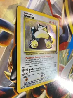 Pokemon TCG Snorlax Holo Card Jungle Set, Unlimited Rare, Card 11/64 LP - Image 2