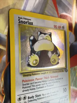 Pokemon TCG Snorlax Holo Card Jungle Set, Unlimited Rare, Card 11/64 LP - Image 3