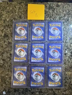 Pokemon SERIES 3 First Partner Illustration collection Set 9 Cards TCG in hand! - Image 2