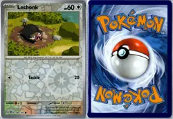Pokemon Card - Lechonk 180/197 Obsidian Flames Common Reverse Holo Near Mint - Image 3