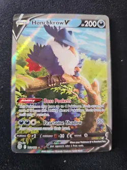 Honchkrow V (Alternate Full Art) 162/172 Swsh09: Brilliant Stars Holo - Image 1