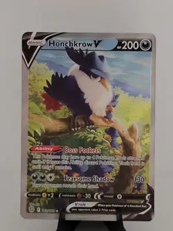 Honchkrow V (Alternate Full Art) 162/172 Swsh09: Brilliant Stars Holo - Image 2
