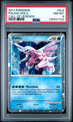 2011 POKEMON CALL OF LEGENDS #SL8 PALKIA-HOLO PSA 8 - Image 1