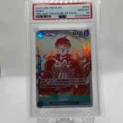 2025 ONE PIECE 3RD ANV! ONE PIECE CARD TREASURE CAMPAIGN PACK #049 SABO PSA 10 - Image 2