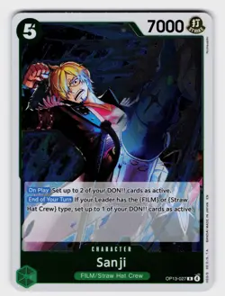 Sanji OP13 #OP13-027 NM One Piece TCG R - Image 1