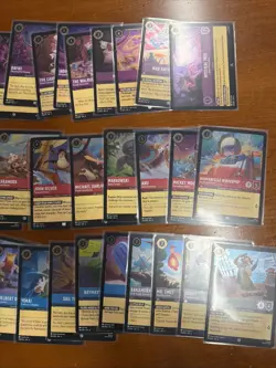 Disney Lorcana 67 Foil Lot Azurite Sea No Duplicates - Image 4