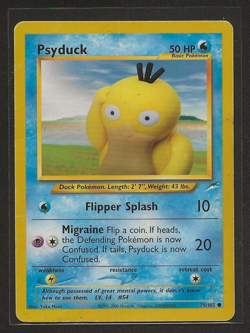 Pokemon Card - Psyduck- Neo Destiny - 79/105 - Yuka Morii - Common - MP - Image 1