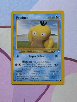 Pokemon TCG Psyduck Neo Destiny Card 79/105 Regular Common - Image 1