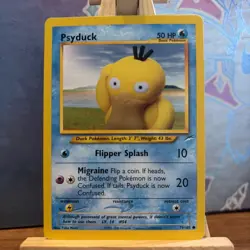 Pokemon TCG Psyduck Neo Destiny Card 79/105 Regular Common NM - Image 1