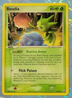 Roselia 42/92 Legend Maker Pokemon Card LP - Image 1