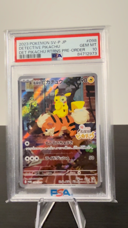 Detective Pikachu Japanese PSA 10 - 098/SV-P Sv-P Promo Cards Holo - Image 2