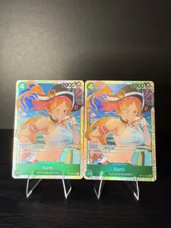 Nami OP14-031 SR Foil The Azure Sea's Seven One Piece Card Game NM x2 - Image 1