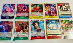 One Piece Release Event Lot of 10 Cards NM All OP10 Perona, Cavendish, Tony Tony - Image 1