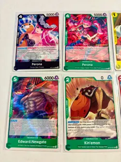 One Piece Release Event Lot of 10 Cards NM All OP10 Perona, Cavendish, Tony Tony - Image 2