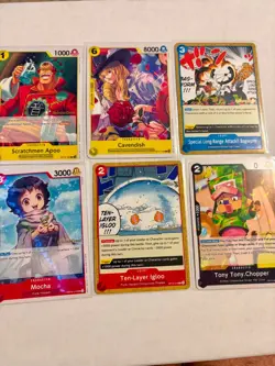 One Piece Release Event Lot of 10 Cards NM All OP10 Perona, Cavendish, Tony Tony - Image 3