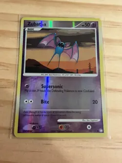 Pokemon Zubat Reverse Holo Card 108/123 Mysterious Treasures - Image 1