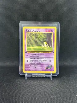Pokemon Card Sabrina's Abra 1st Edition Gym Challenge 94/132 Vintage WOTC LP - Image 4