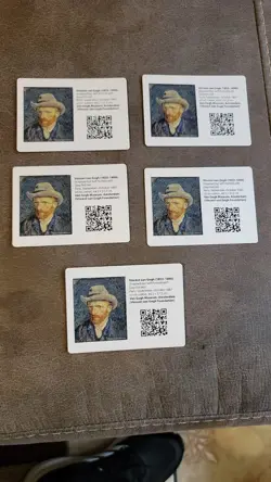 Pikachu With Grey Felt Hat Van Gogh Museum Pokemon Promo Card *INSERT ONLY* x1 - Image 1