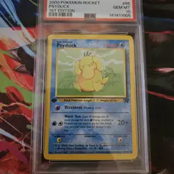 Pokemon Psyduck 2000 1st Edition Team Rocket Card PSA 10 NEW CERT - Image 2