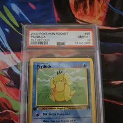 Pokemon Psyduck 2000 1st Edition Team Rocket Card PSA 10 NEW CERT - Image 3