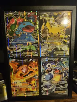 Pokemon Pikachu TCG EX Black Star Promo Card #XY124 Jumbo Full Set NM - Image 1