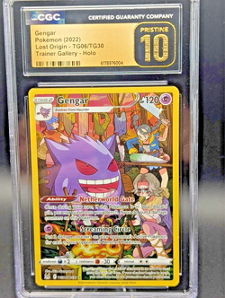 Gengar TG06/TG30 Lost Origin Trainer Gallery Holo Pokemon Card CGC Pristine 10 - Image 1