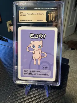 Pokemon 2019 Old Maid Mew Playing Card CGC 10 Pristine, Japanese Edition - Image 1