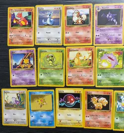 Pokemon TCG Base Set Unlimited Card Lot 22x Cards MP-HP/DMG WOTC - Image 2