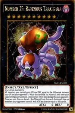 Number 35: Ravenous Tarantula PGL3-EN009 - 1st Edition - Gold Secret Rare - LP - Image 1