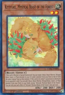 1x Kittytail, Mystical Beast of the Forest - 1 NM Eng YuGiOh - Cyberstorm Access - Image 1