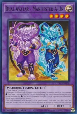1x Dual Avatar - Manifested A-Un - 1st Edition NM Eng YuGiOh - Cyberstorm Access - Image 1